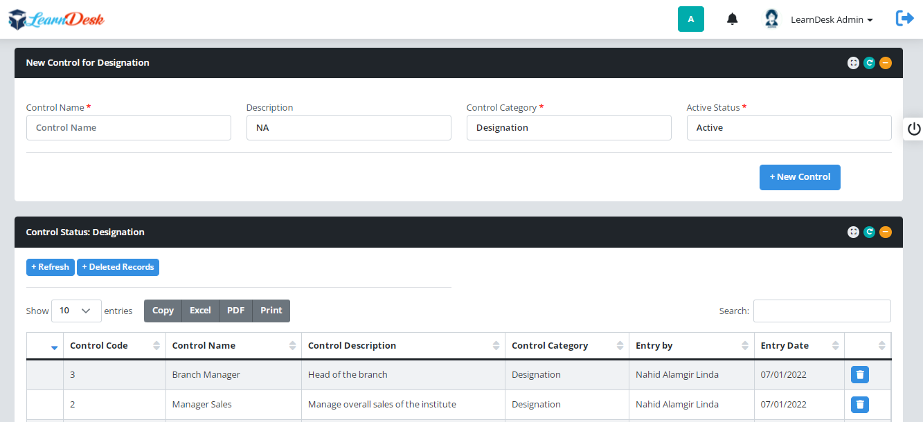 database installation